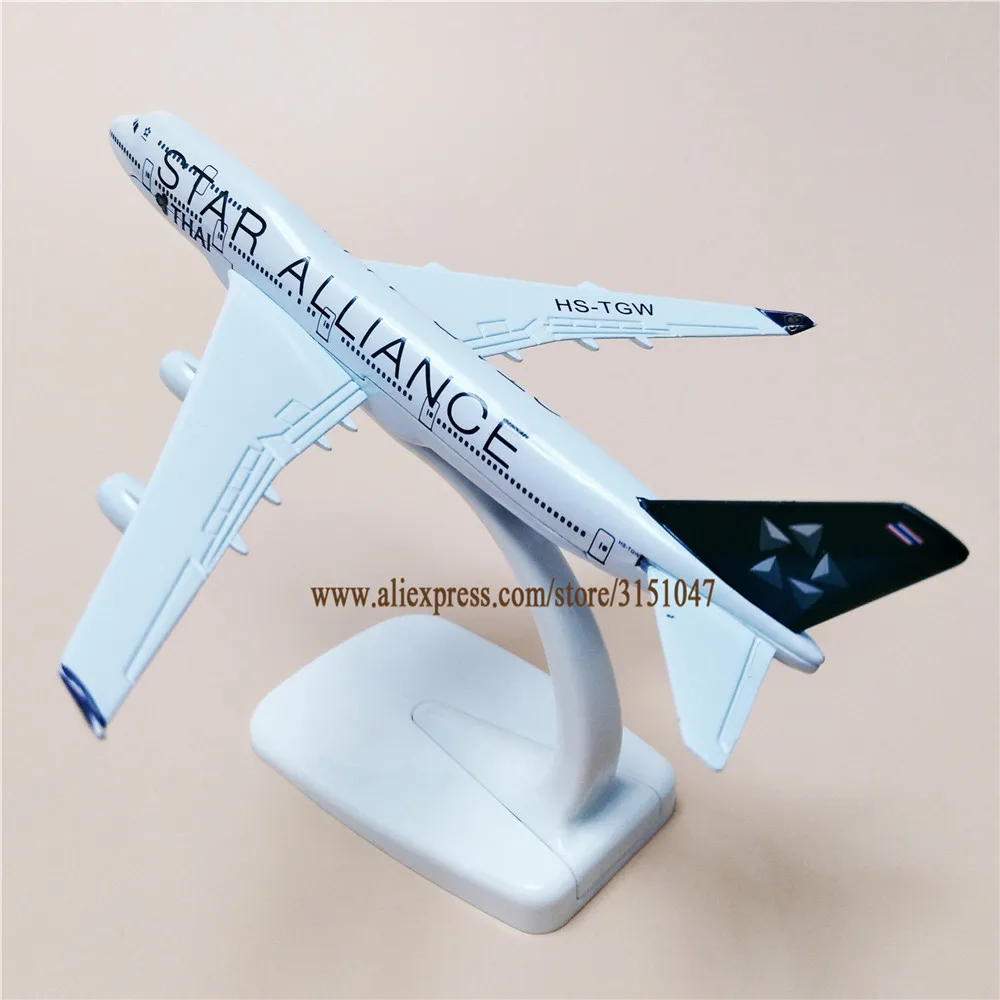 Самолет из металлического сплава Star Alliance B747 16 см модель самолета авиакомпании