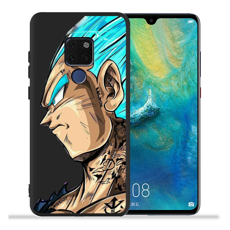 Dragon Ball Супер Саян Гоку Вегета Роскошный чехол для принципиально huawei коврики 20 Lite Pro 9 10 Nova3 Nova3i Etui