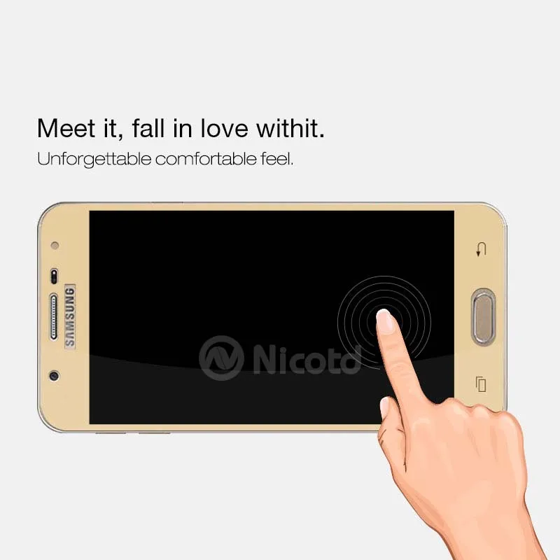 Закаленное стекло Nicotd с полным покрытием для Samsung A3 A5 A7 2016 J2 J5 J7 Prime S7 S6 Защитная