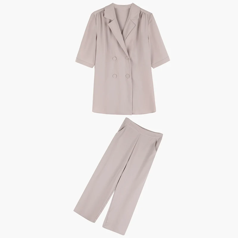 Модные пояса хаки женские брюки костюмы зубчатый вырез Блейзер куртка и с