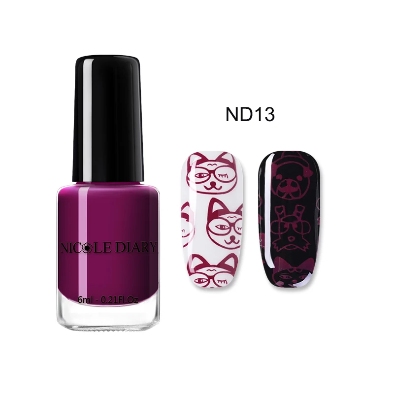 6ml NS013 Николь штамп для ежедневника лак для ногтей штамповка лак для ногтей DIY штамповка пластины инструменты - Цвет: 6ml NS013