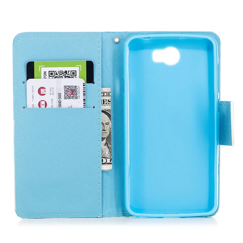 Чехол книжка с кошельком из мягкий чехол для Huawei Y5 ii 2 Y5II/Y6 компактный CUN U29 L21 L01 Honor