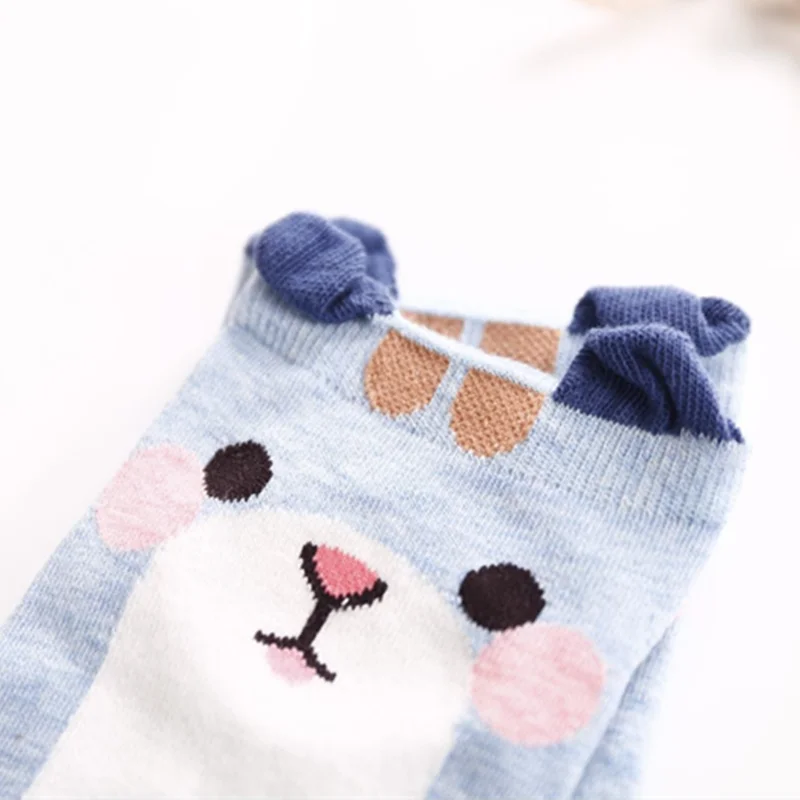 Новые модные милые животные женские хлопковые носки Kawaii летние короткие носки тапочки Для женщин Повседневное мягкие забавная лодка носки оптом