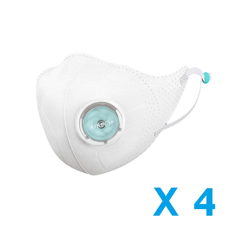 4 White Xiaomi Mijia Airpop светильник на 360 градусов, воздушная одежда PM2.5, анти-Дымчатая маска для лица, регулируемое крепление для ушей, удобные маски для лица - Цвет: 4 White