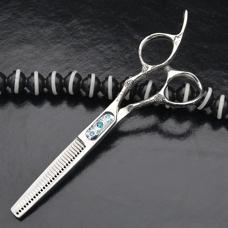 6 дюймов Сливовый цветок ручка Ножницы Для Волос Набор для стрижки