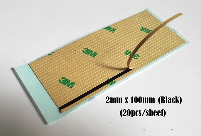 2mmx100mm Black Широкий выбор(1 мм~ 15 мм) супер сильная 3 м 9495LE 300LSE Двухсторонняя сверхмощная скотч, прозрачная широкая для экрана телефона ЖК-дисплей - Цвет: 2mmx100mm Black