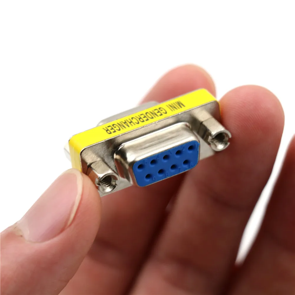 1 шт. женский безобрывный кабель Пол смены муфта адаптер 9 Pin RS 232 DB9|Соединители| |