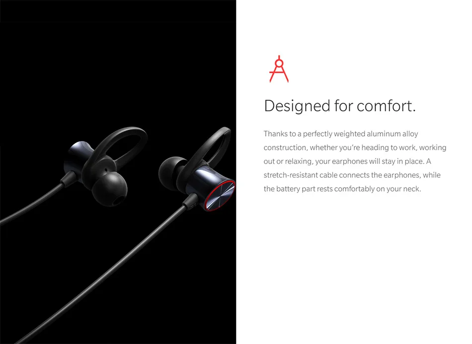 Оригинальные беспроводные наушники Oneplus Bullets 1 aptX с шейным ободком для Oneplus 6 6T 5T Free Your Music Freedom