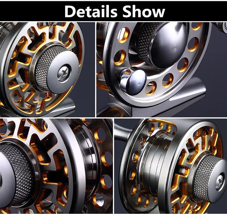 Mavllos Ultra Light Aluminum Alloy Trolling Fishing Reel Super Brake Force 10Kg Saltwater Fly Fishing Reel Disc Brake System
