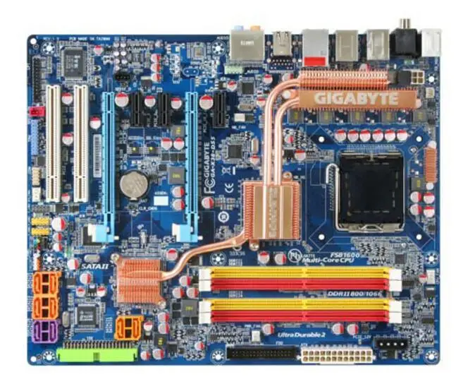 Для Gigabyte GA-X38-DS5 оригинальная б/у материнская плата с разъемом LGA 775 DDR2 USB2.0 SATA2 |
