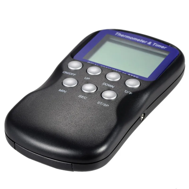 ЖК дисплей термометр для приготовления пищи таймер цифровой с зондом барбекю