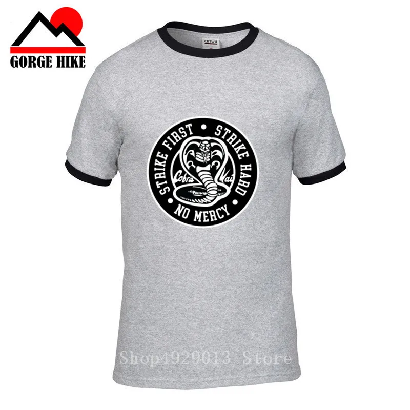 Винтажная Футболка verano Cobra Kai Мужская футболка классная Черная для каратэ Мамба