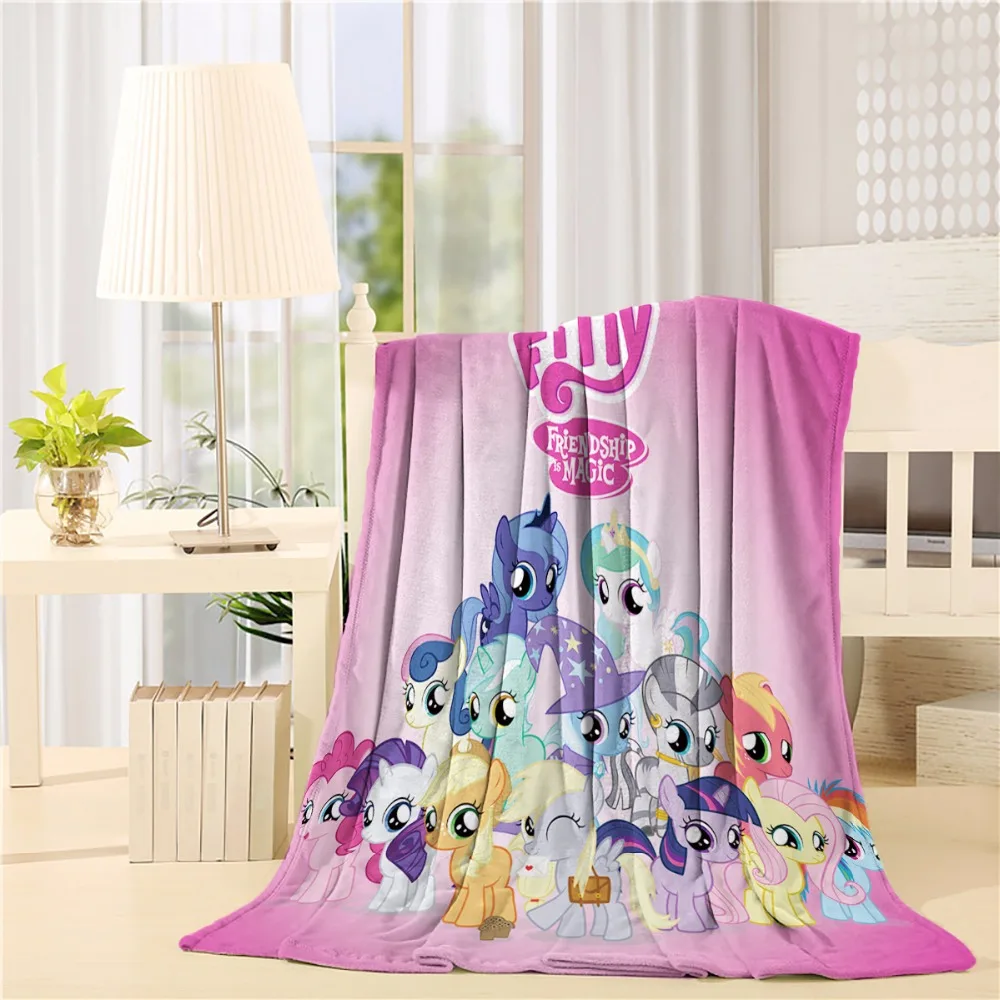 Фланелевое Одеяло Мой маленький пони легкое уютное одеяло для дивана супер