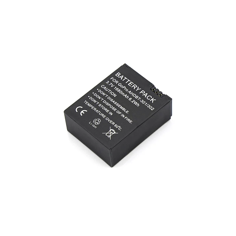 2 шт. аккумулятор 3 7 V 1600mAh Hero3 bateria + USB двойное зарядное устройство для Gopro Hero Go Pro