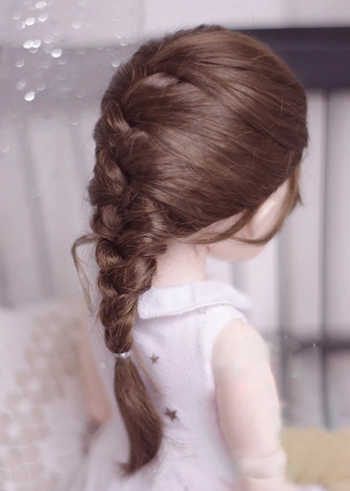 Куклы BJD золотистые темно-коричневые длинные вьющиеся волосы парики для 1/3 1/4 1/6 1/8