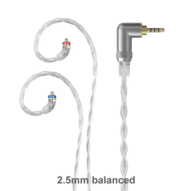 LC-2.5D FiiO LC-2.5D LC-3.5D LC-4.4D высокой степени чистоты монокристаллический стерлингового серебра Litz кабель для наушников для F9 PRO FH1 M11 LC 3.5D - Цвет: LC-2.5D