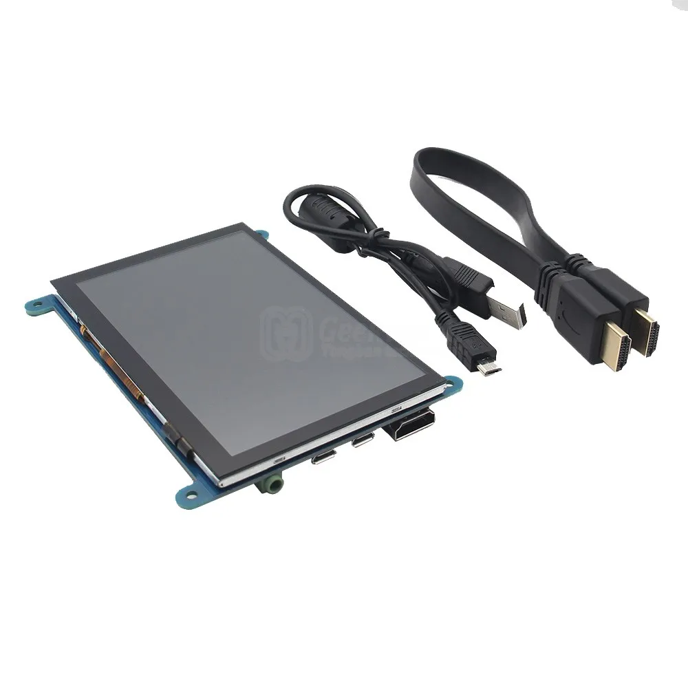 Raspberry Pi 3 Model B + 5 дюймов 800x480 HDMI Сенсорный емкостный ЖК-экран монитор для PC Xbox360 PS4 |