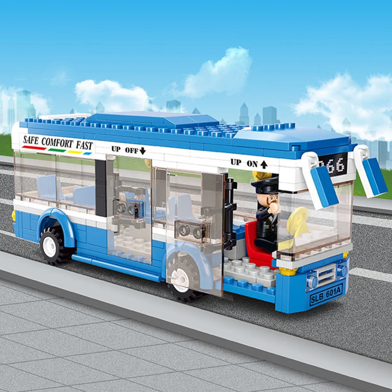 235 шт детские строительные блоки игрушки Совместимые Legoingly город одноэтажный