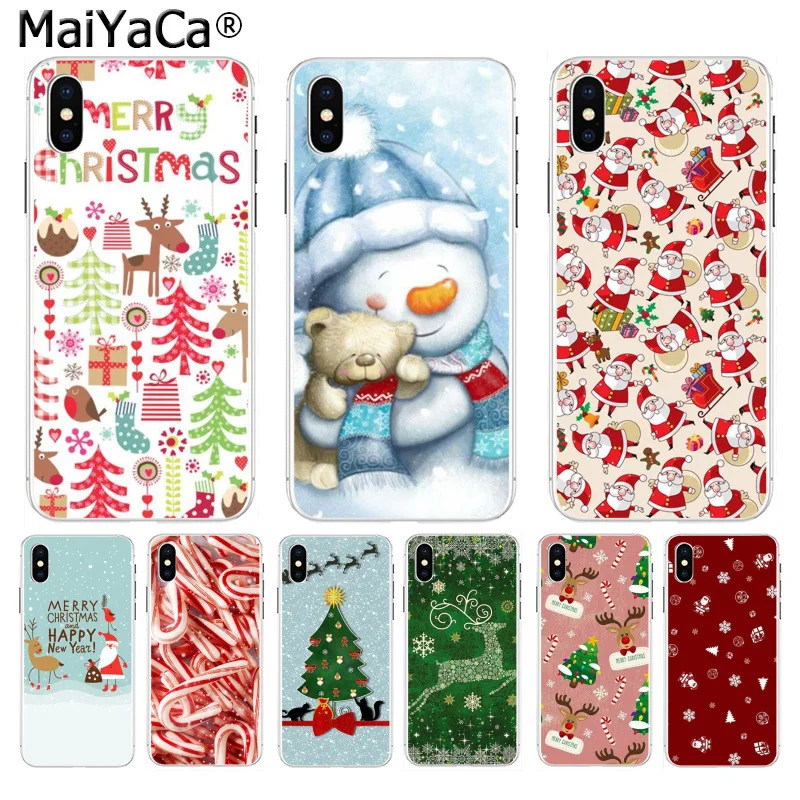MaiYaCa с новым годом Счастливого Рождества окрашенный красивый телефон для iphone SE 2020