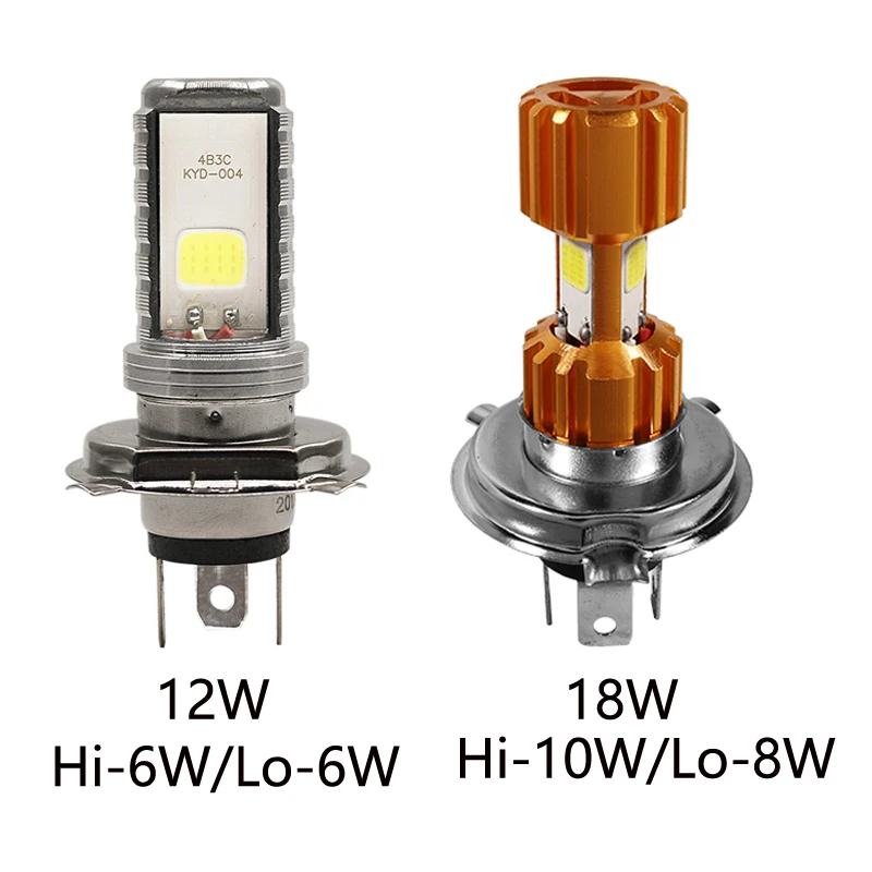 1 шт. Сверхъяркие светодиодные лампы H4 для мотоцикла 2000 лм |