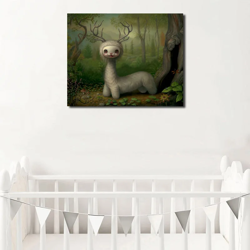 Mark Ryden Yoshi The Forest Spirit HD настенный художественный холст постер и печать Картина