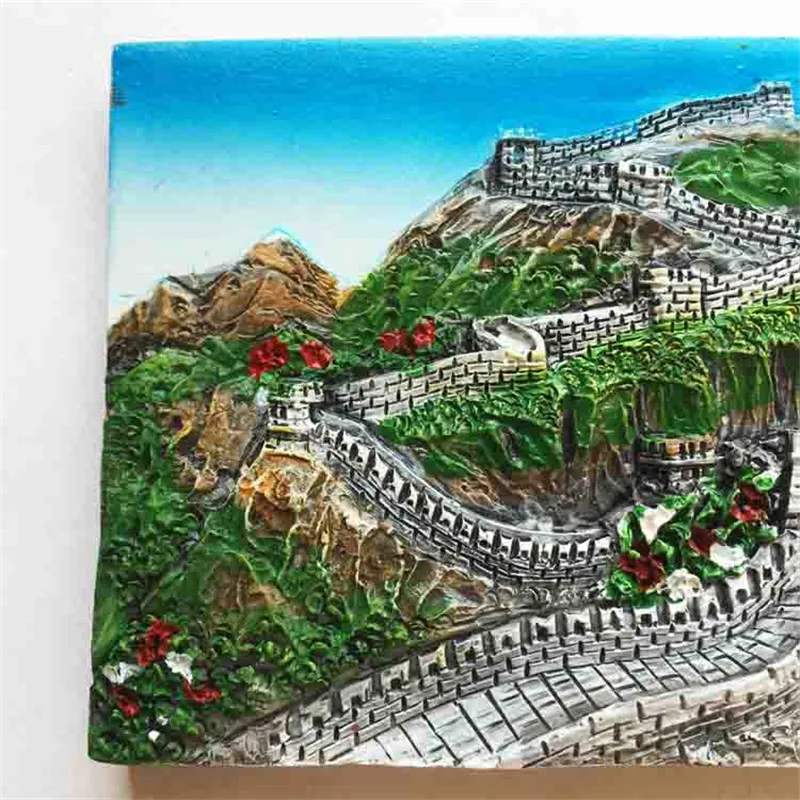 Great Wall рисунок на холодильник стикер Китай Пекин бадалин пейзаж магниты на холодильник домашние декоративные сувениры