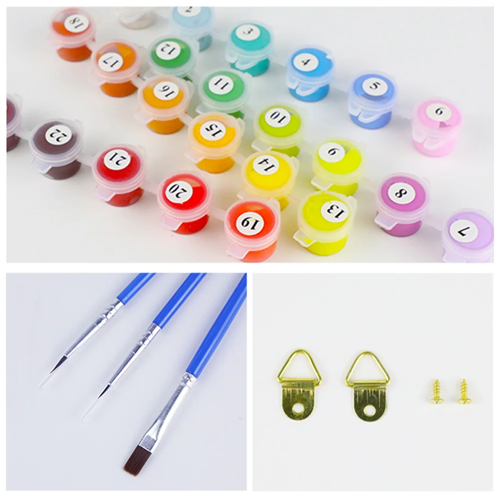 Картина маслом пары картина по номерам без рамки абстрактный пейзаж животное DIY