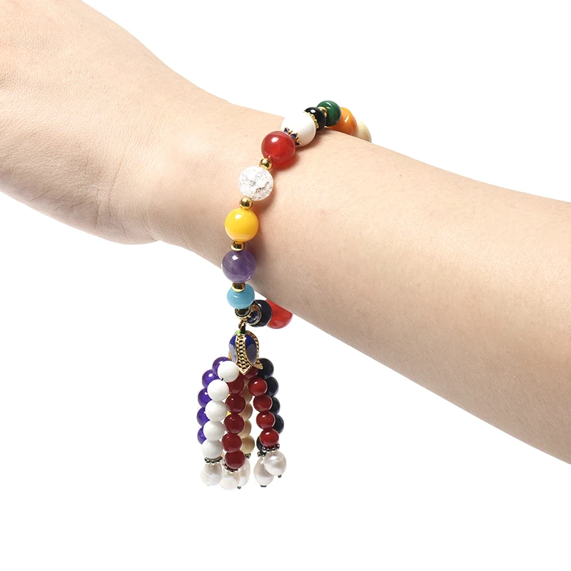 Выберите размер 62 мм разноцветные каменные бусы для изготовления ожерелья