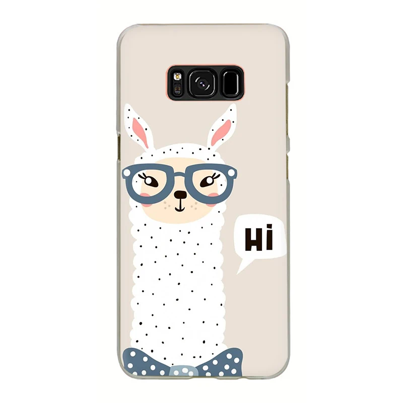 H15 Kawaii милый Llama Альпака животные жесткий чехол для телефона samsung S7 Edge S8 S9 S10 Plus S10e Note 8 9 10 M10 M20 M30 M40 - Цвет: H15