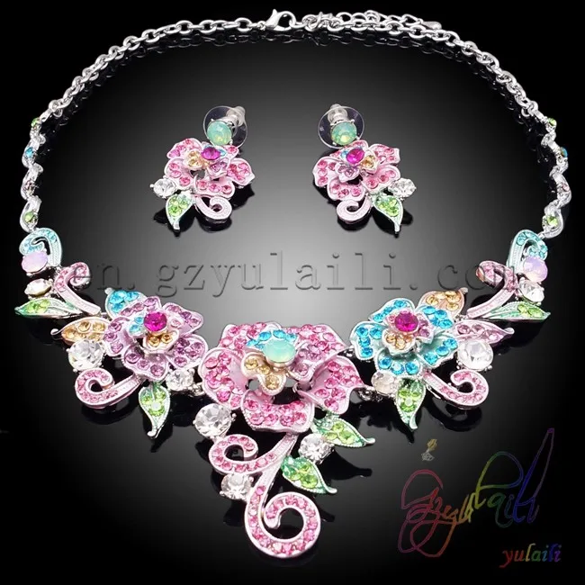 wholesale alibaba african jewellery set turkish crystal glass jewelry sets | Украшения и аксессуары