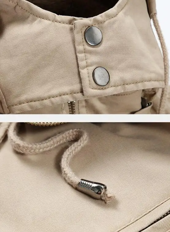 2018 Зима утолщаются теплый Тренч Для мужчин бренд флис утепленная куртка