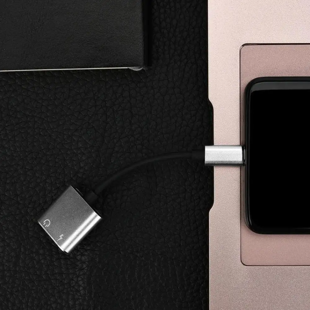 2 в 1 USB C Аудиокабель типа к 3 5 мм аудиоразъему Разветвитель для наушников Адаптер