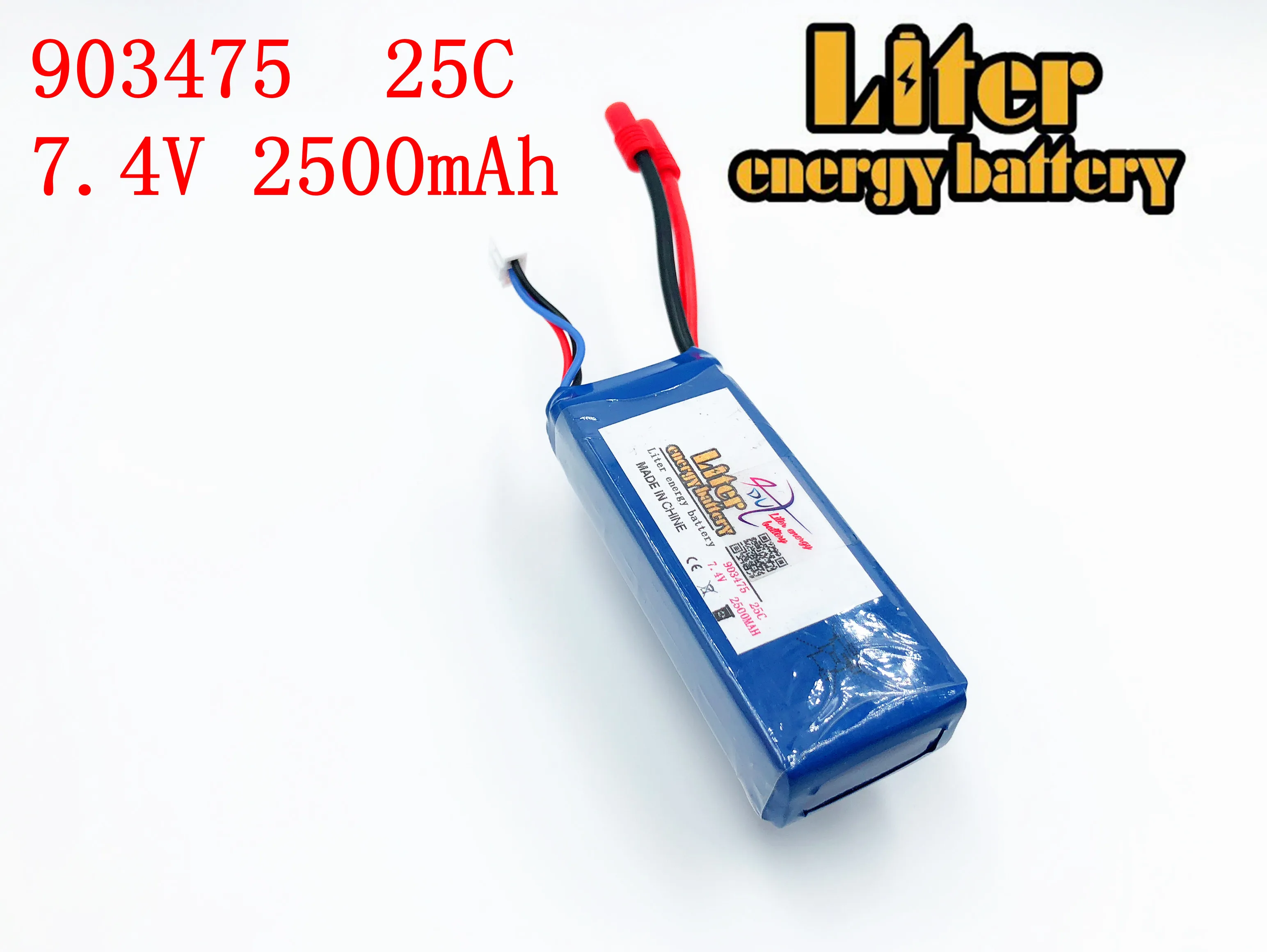 7 4 V 2500mAh 25C батарея дрона 903475 для RC MJX X101/MJX X102H SYMA X8C X8W X8G X8HC X8HW X8HG Wltoys V262