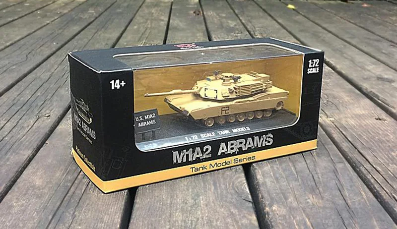 1: 72 Готовая модель главного боевого танка M1A2 игрушки для моделирования литья под
