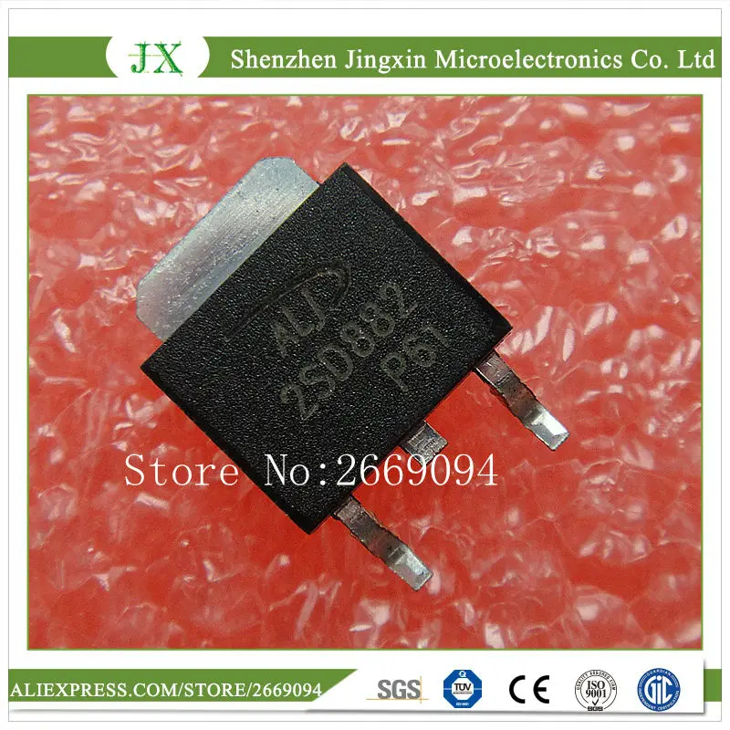 

ТРАНЗИСТОР D882 D882M TO252 2SD882 3A 40V NPN TO-252, 20 шт.
