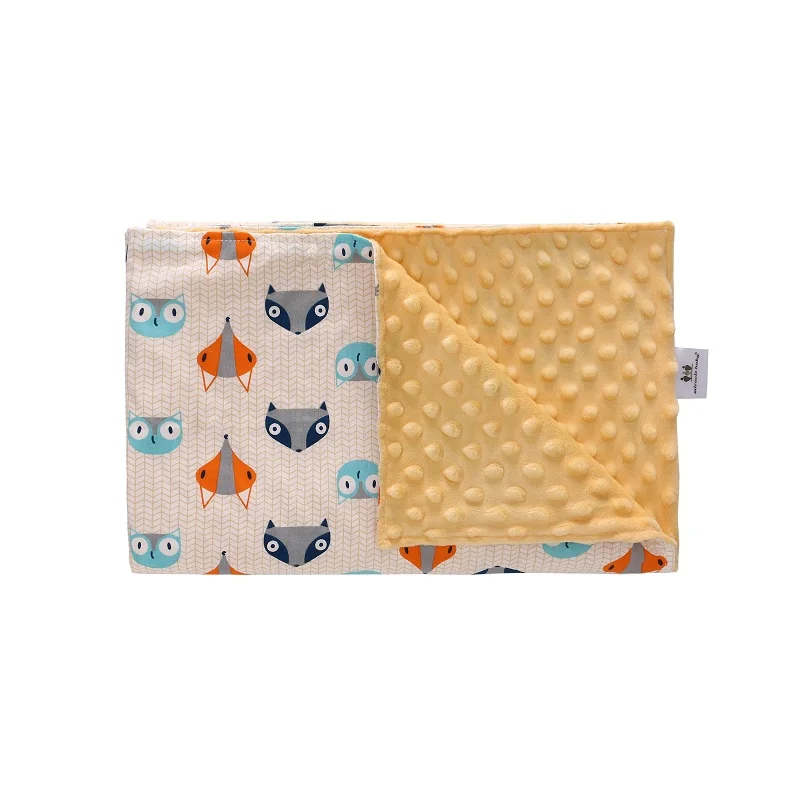 Apricot fox L Детское одеяло для куклы; одеяло для новорожденных с героями мультфильмов; детская коляска; накидка для сна; Beanie; постельные принадлежности; одеяло для пеленания; детское банное полотенце - Цвет: Apricot fox L