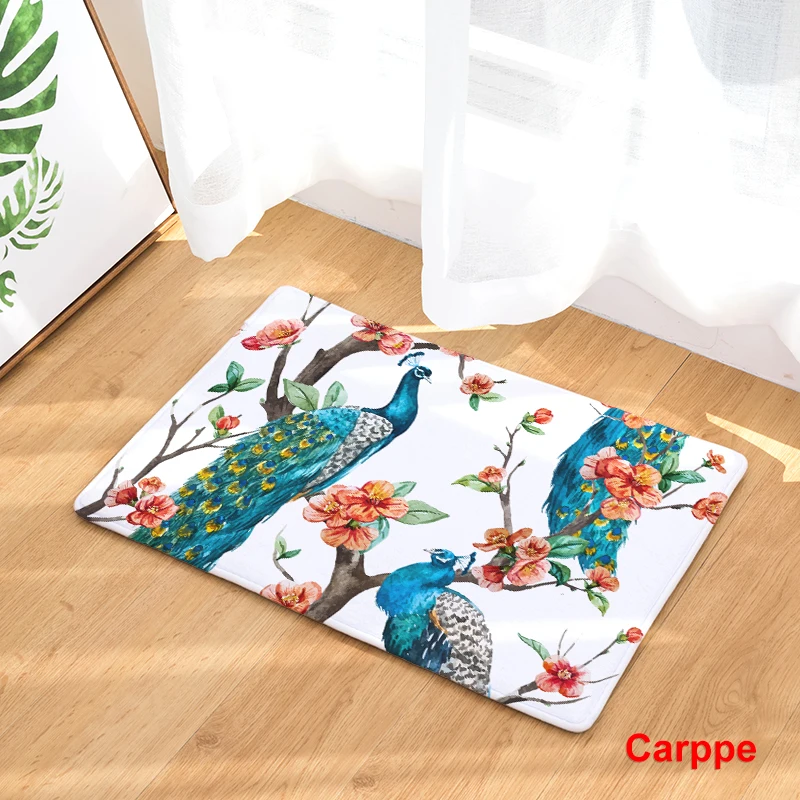 Популярный коврик павлиньи крылья цветы коврики в ванную кухонный домашние для