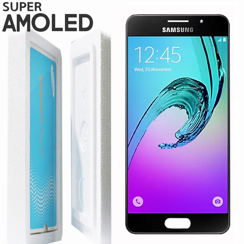 Оригинальный 4 7 ''SUPER AMOLED для SAMSUNG Galaxy A3 2016 дисплей A310 A310F SM ЖК кодирующий