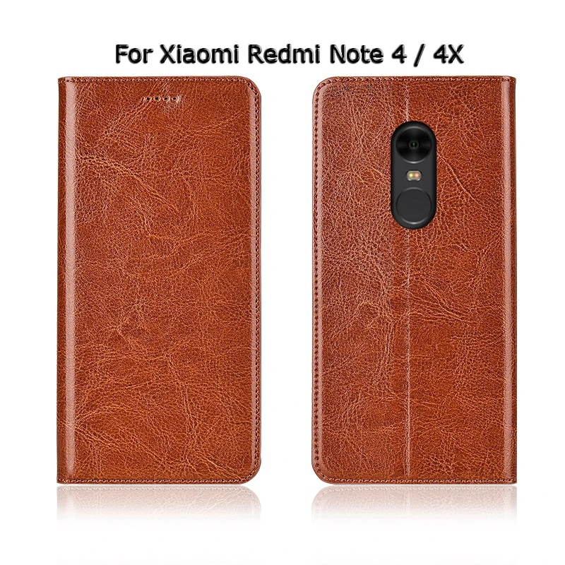 Чехол из натуральной коровьей кожи для Xiaomi Redmi Note 3 4X5 5A 6 7 8 Pro 8T Магнитный чехол с подставкой и откидной крышкой для телефона