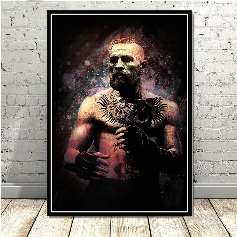 0010 Конор Макгрегор UFC боксер художественный постер Картина Настенная картина домашний декор плакаты и принты - Цвет: 0010