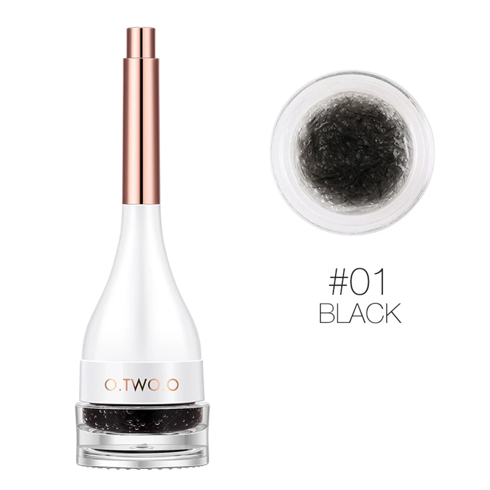 3D гель для накладных бровей имитационный из волокна с кистью усилитель крем