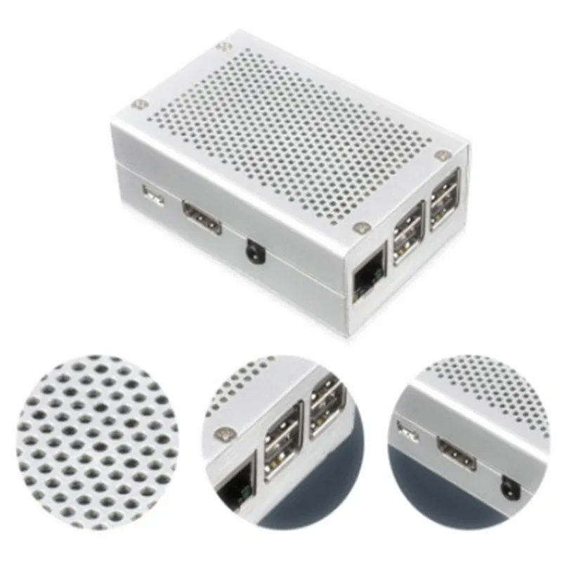Raspberry Pi 3 Model B Plus чехол алюминиевый металлический корпус совместимый с Capa +