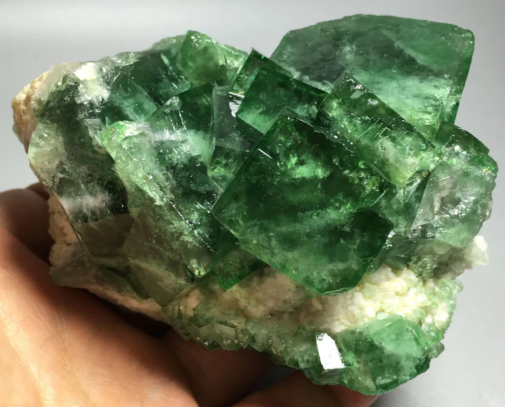 611 г натуральный идеальный флюорит минеральный образец выпускные сувениры|Камни|