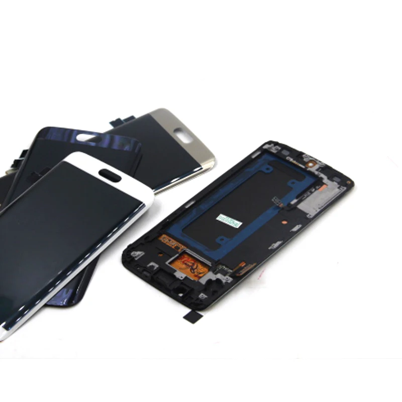 Высокая Экран S6 край ЖК-дисплей с рамкой для Samsung Galaxy Edge g925 G925F SM-G925F Дисплей