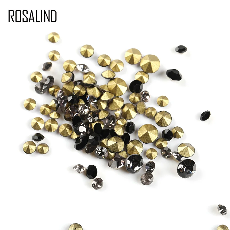 ROSALIND лак для ногтей гель приклеивания страз смешанный цвет 1 шт. украшения Стразы