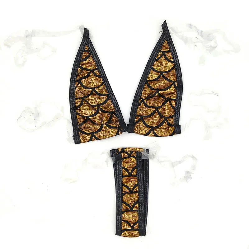 Женское сексуальное нижнее белье эротическое из искусственной кожи с открытой