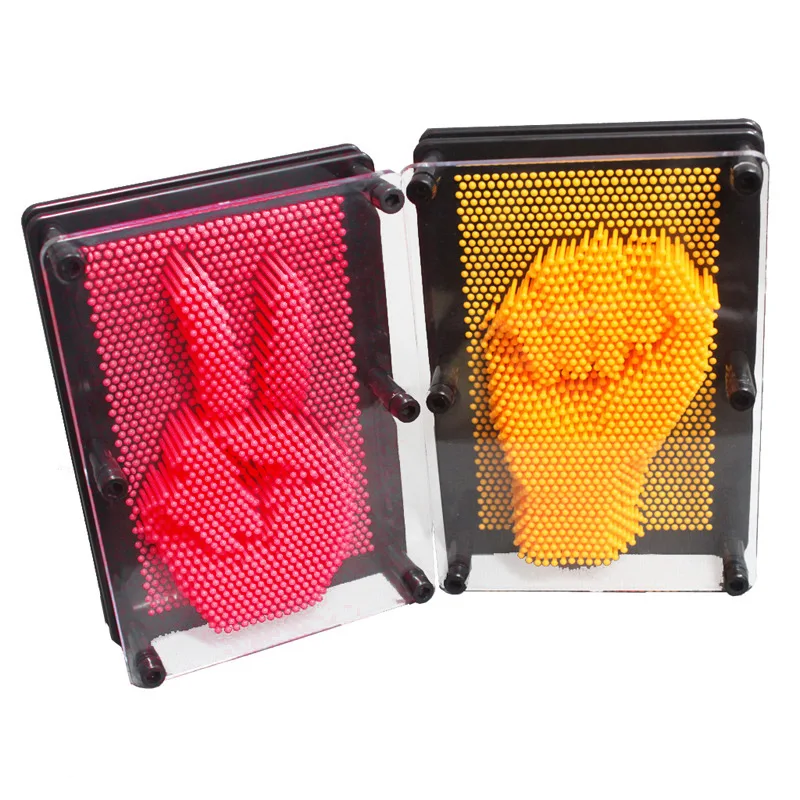 Детские Поделки 3D клон отпечаток пальца картина из игл новинка забавные гаджеты