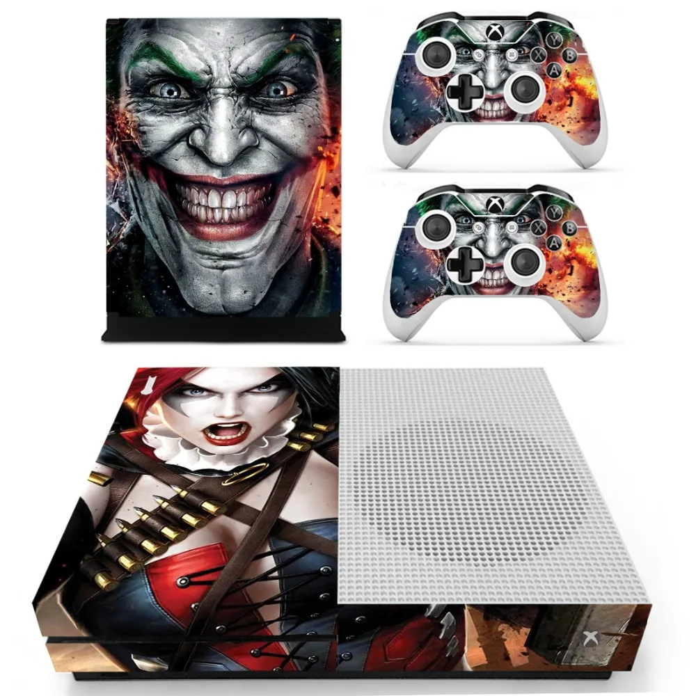 Наклейка на кожу Бэтмена и Джокера DC для консоли Xbox One S контроллеров тонкая