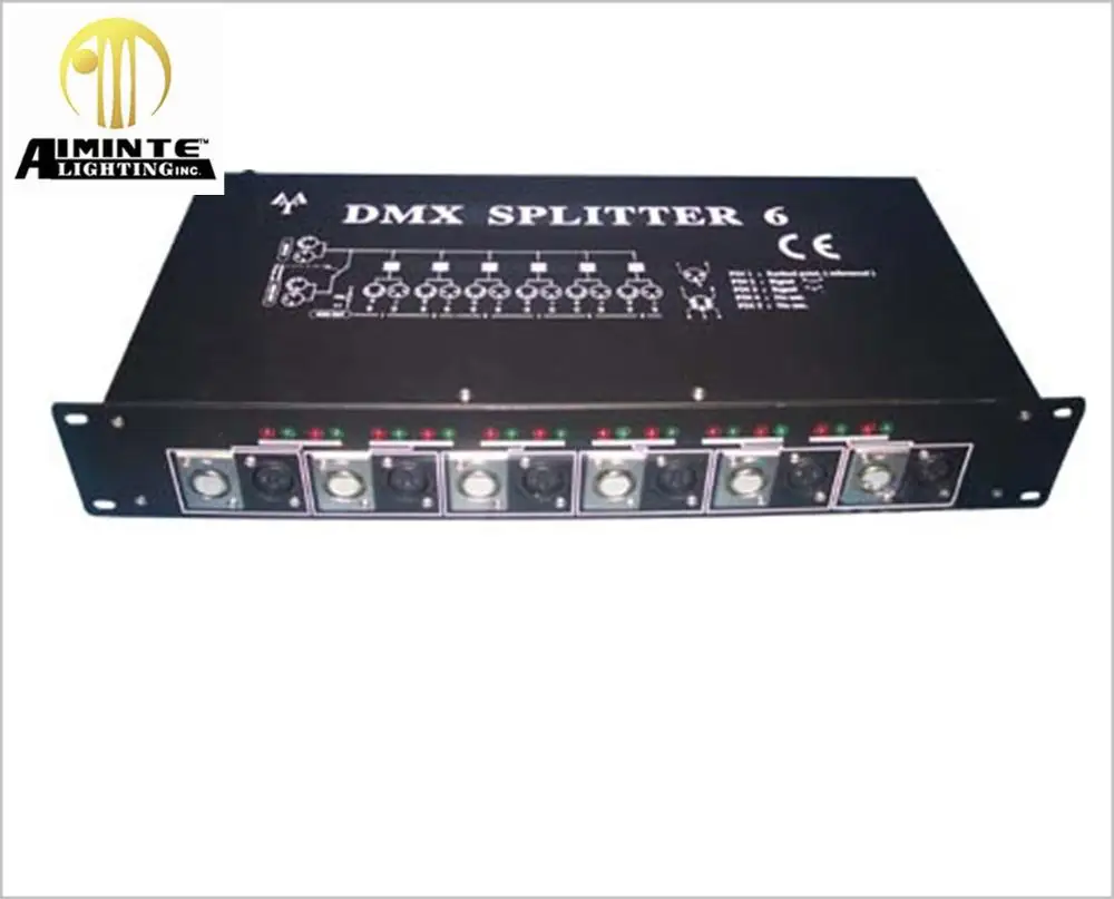 6ch DMX сплиттер профессиональное сценическое освещение Замена DMX512 сигнальный