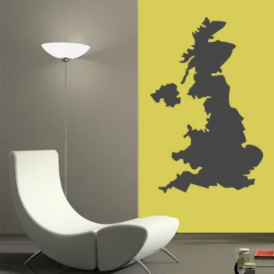 Английская карта Глобус земля страна стены виниловая наклейка на заказ